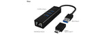 EAN 4250078171805 - ICY BOX IB-HUB1419-LAN USB 3.2 Gen 1 (3.1 Gen 1) Type-A Negro imagen 2