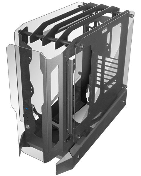 Caja Semitorre Atx Mc-Edge Negro Mars Gaming Bahías Int:1x3'5,3x2'5/ 1xusb3.0/ 1xusb-C 3.0/ Audio In/Out/ Sistema De Gestión De Cableado Interno/ Hasta 7 Ventiladores De 120mm