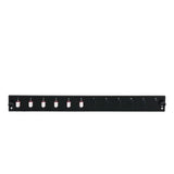 Efb Bestckte 12 Port Frontblende Mit 6 X Lc Duplex Kupplung Os2 Vertikal, Grau