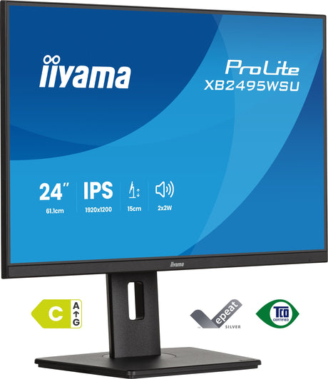 EAN 4948570127641 - iiyama ProLite XB2495WSU-B1 pantalla para PC 61,2 cm (24.1") 1920 x 1200 Pixeles WUXGA LCD Negro imagen 1