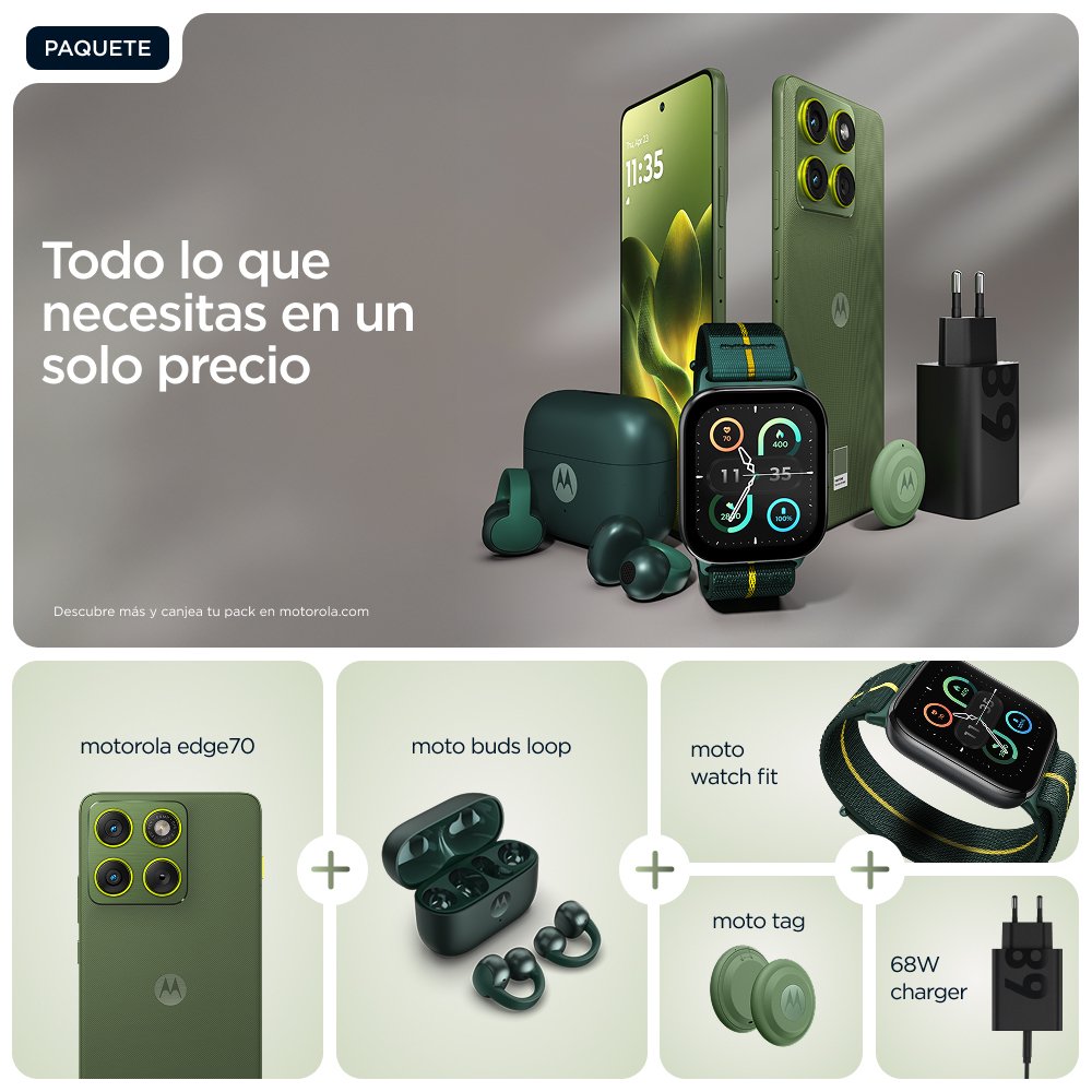 Motorola Edge 70 12+512gb Pantone Bronce Green Oem