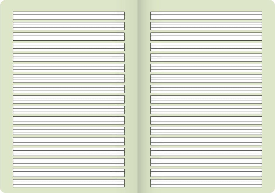 Brunnen Cuaderno Escolar Vivendi Pautado 2 Rayado Din A4 - A4