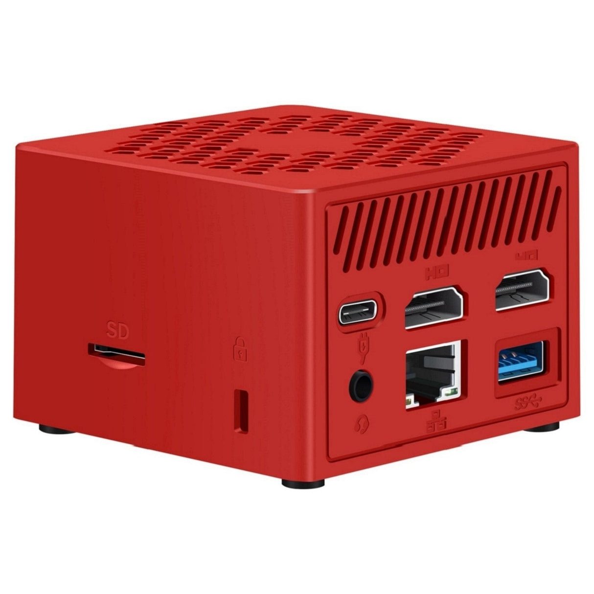 Minipc Leotec Intel N100 16gb 256gb M.2 Win11 Pro Pre-Instal Rojo