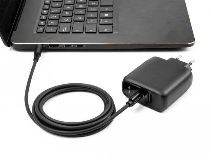 Delock 87977 Cable De Carga Para Portátiles Usb Type-C Macho A 5,5 X 2,1 Mm Macho