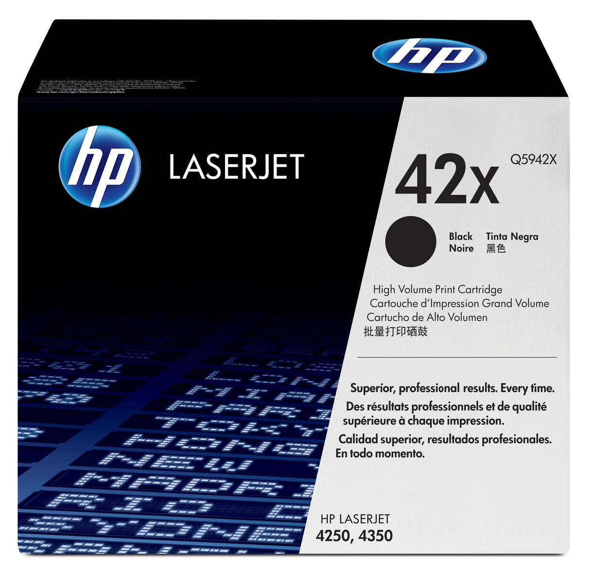 EAN 0829160221762 - HP 42X High Yield Black Original LaserJet Toner Cartridge cartucho de tóner 1 pieza(s) Negro imagen 1