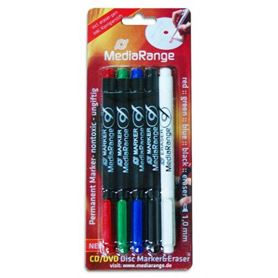Juego De Marcadores Multimedia Mediarange Con Borrador, Juego De 5
