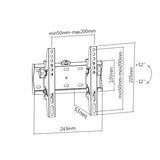 Soporte Pared Tv Wall Mount Tilt 23"-42" 30kgs