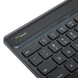 Targus Ecosmart Teclado Captación De Energía Sostenible Antimicrobiano Luz Trasera Inalámbrico Bluetooth 5.0 Qwerty Francés Interruptor: Tecla De Tijera Negro Recycled Packaging