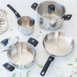 Olla Elite Inox M240222 22cm 5l Acero Inoxidable Apta Para Inducción