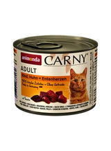 Animonda Carny Adult Sabor: Corazones De Ternera, Pollo Y Pato - Comida Húmeda Para Gatos - 200g