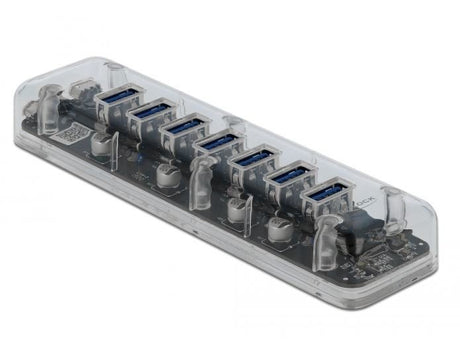 EAN 4043619640881 - DeLOCK 64088 hub de interfaz USB 3.2 Gen 1 (3.1 Gen 1) Micro-B 5000 Mbit/s Transparente imagen 2
