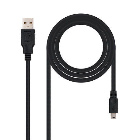 EAN 8433281000513 - Nanocable 10.01.0402 cable USB USB 2.0 1,8 m USB A Mini-USB B Negro imagen 1