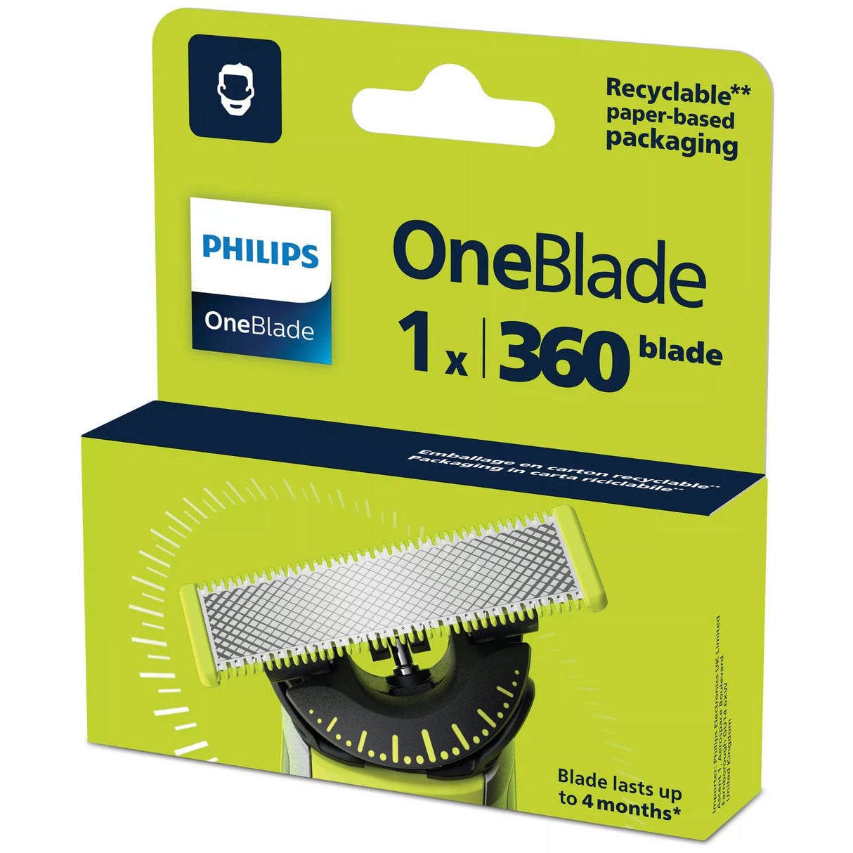 EAN 8710103997122 - Philips Norelco OneBlade QP410/50 accesorio para maquina de afeitar Cuchilla de afeitar imagen 2