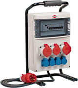 Brennenstuhl Distribuidor De Corriente Portátil (2 X 32 A + 1 X Enchufe Cee De 16 A, Cable De 2 M, Para Uso En Obras Y Uso Permanente Al Aire Libre, Con Protección Personal Fi