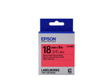 Epson Lk-5rbp Cartucho D Étiquettes Color Pastel Negro/Rojo 18mm/9m