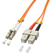 Cable Dúplex De Fibra Óptica Lindy Lc/Sc Om2 1m 50/125æm Multimodo