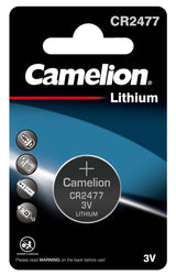 Pilas De Botón De Litio Camelion 3v (Cr2477), Paquete De 1