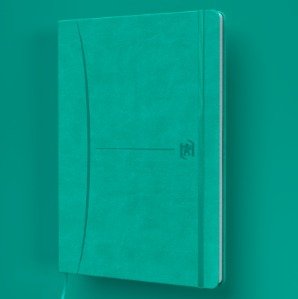 Oxford Libreta Cosida Signature T. Flexible A5 104h Dots Turquesa