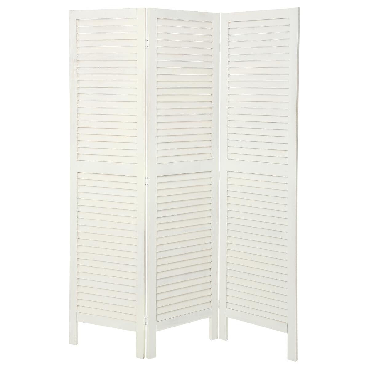 Biombo Madera Color Blanco 170x119cm