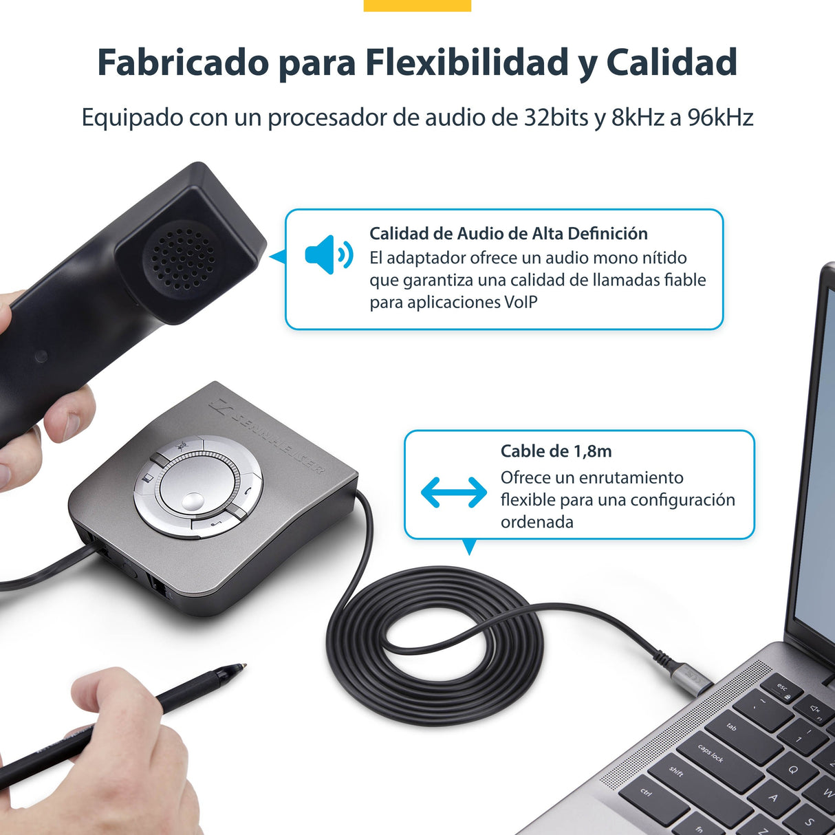 EAN 65030916042 - StarTech.com UR9-HEADSET-ADAPTER cambiador de género para cable RJ-9 Negro imagen 10