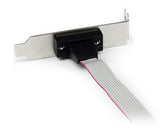 Startech Bracket Serie Db9 Rs232 A Idc 10 Pines Placa Base Perfil Bajo 0.4m Plate9m16lp