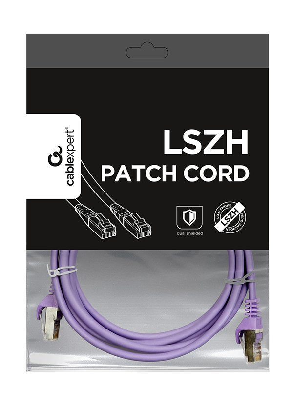 Gembird Cable De Red Rj45, Cat. 6a,Ftp, Lszh, 1m, Purpura