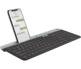 Logitech Slim Multi-Device Wireless Keyboard K580 Teclado Rf Wireless + Bluetooth Nórdico Grafito