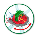 Brio Locomotora De La Placa Giratoria Con El Puente De Mando, Tren