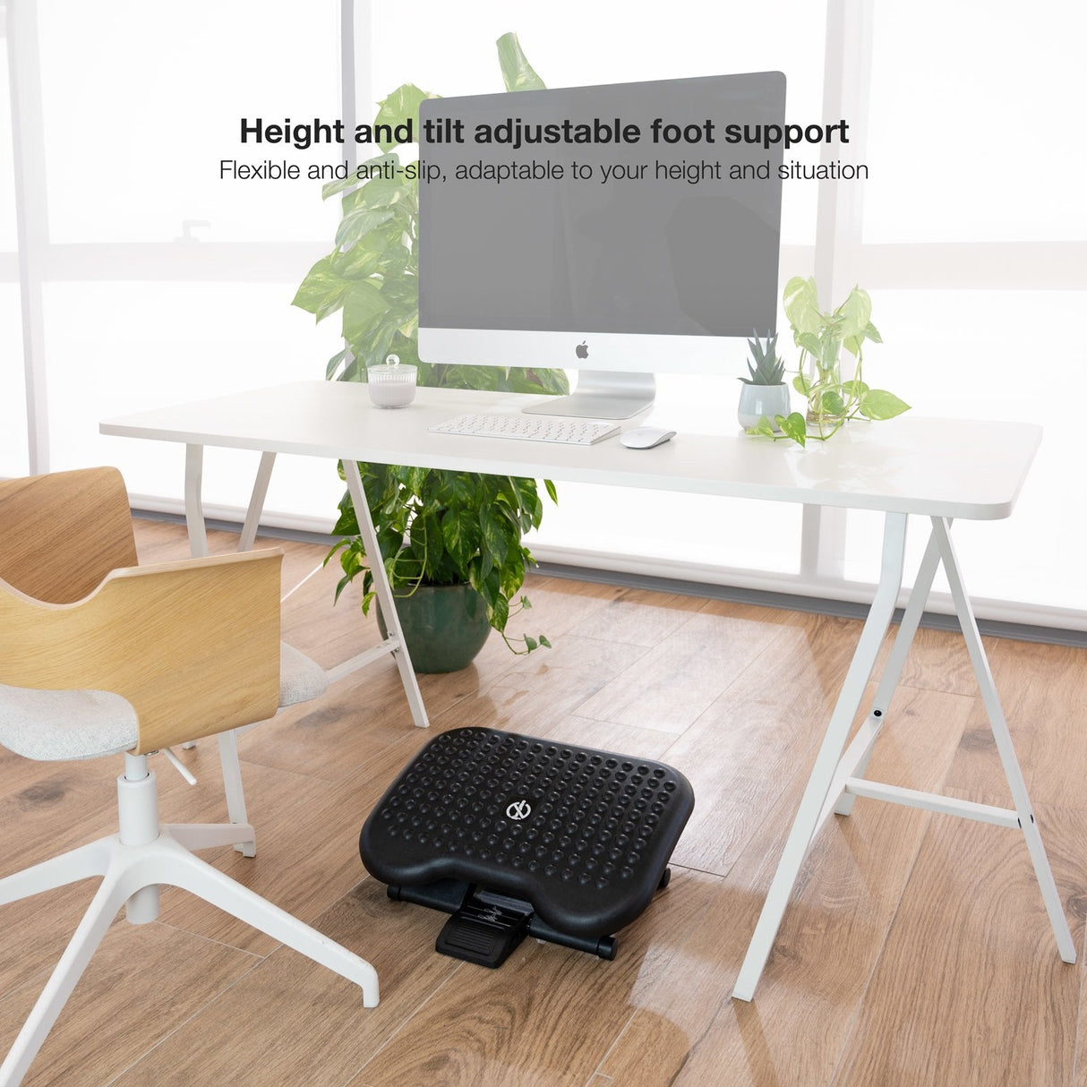 Tooq Reposapies Ajustable Confort - Negro