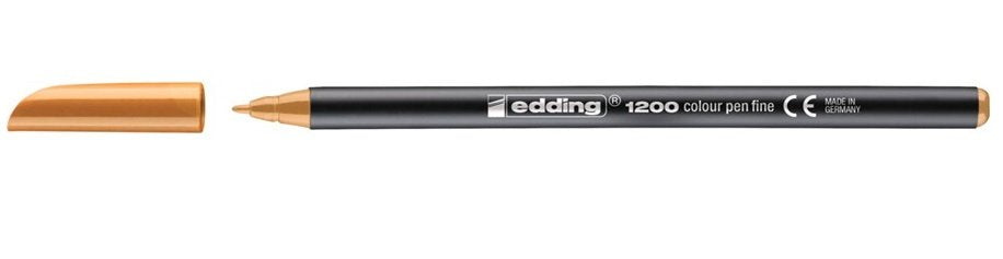 Edding Rotulador Punta De Fibra 1200 Naranja Claro