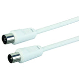 Schwaiger 5.0m Iec - Iec Cable Coaxial 5 M Blanco