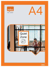 Nobo Pack De 2 Marcos Autoadhesivos Magneticos En Formato A4 - Colocacion En Vertical U Horizontal - Marco De Color