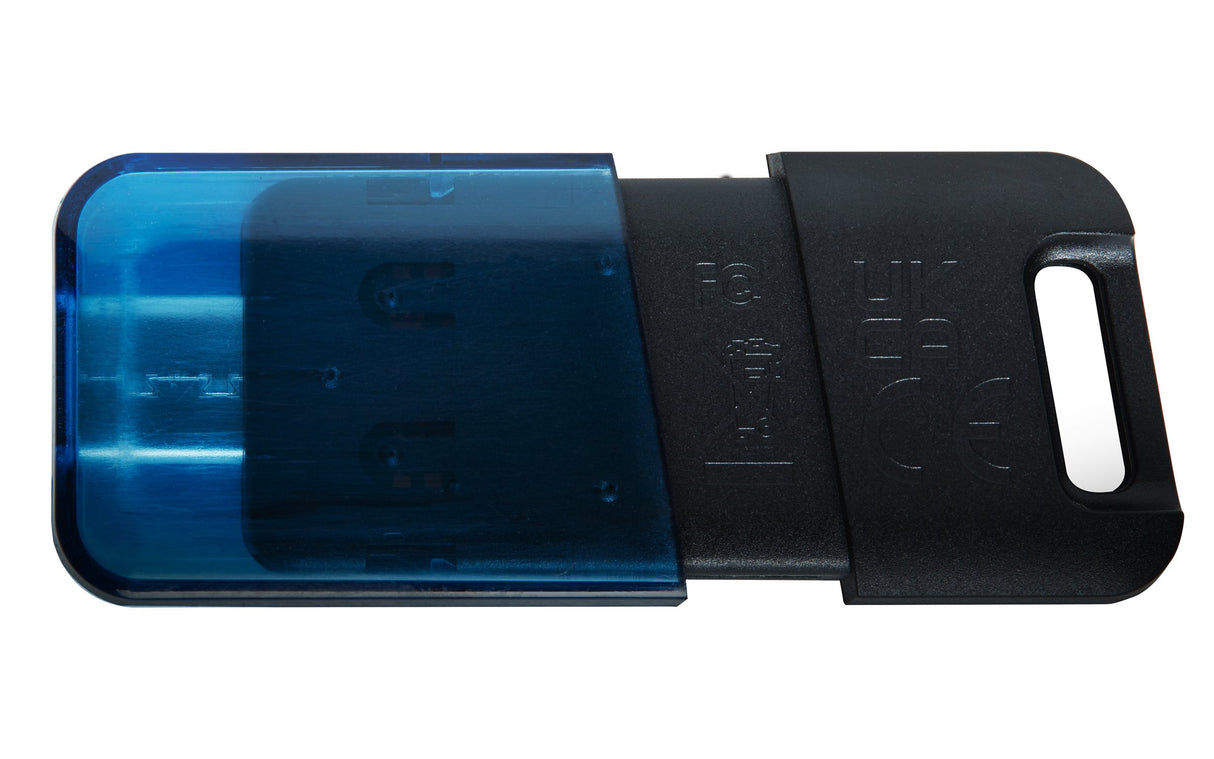 EAN 0740617330601 - Kingston Technology DataTraveler 80 M unidad flash USB 128 GB USB Tipo C 3.2 Gen 1 (3.1 Gen 1) Negro, Azu imagen 3