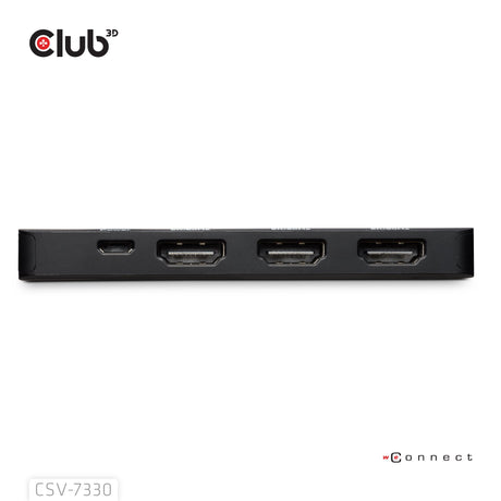 EAN 8719214473471 - CLUB3D CSV-7330 hub de interfaz 13,5 Mbit/s Negro imagen 6