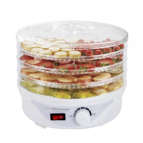 EAN 5901299949825 - Esperanza EKD003 deshidratador de alimentos Transparente, Blanco 250 W imagen 2
