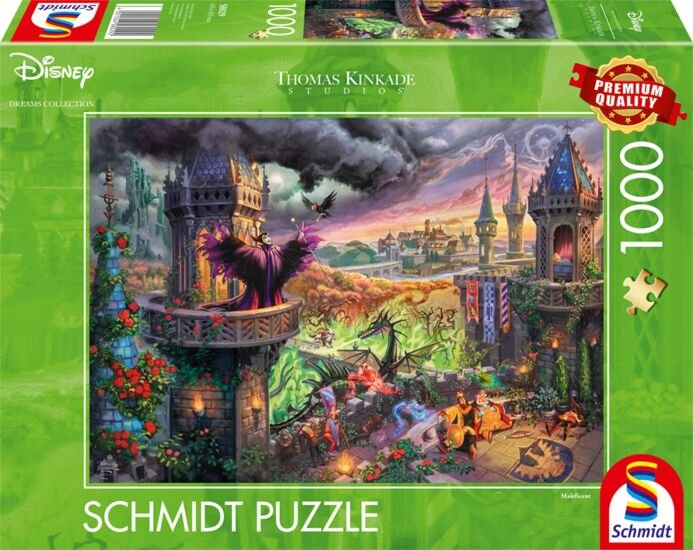 Puzzle Schmidt Spiele Thomas Kinkade Studios: Maléfica, 1000 Piezas  58029