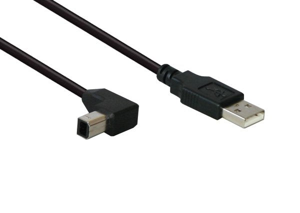 Good Connections Usb2.0 Cable A-B-Abajo Angulado. 5m