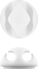 Goobay Organizador De Cables 2 Ranuras (Mini), 6 Piezas Blanco 70364