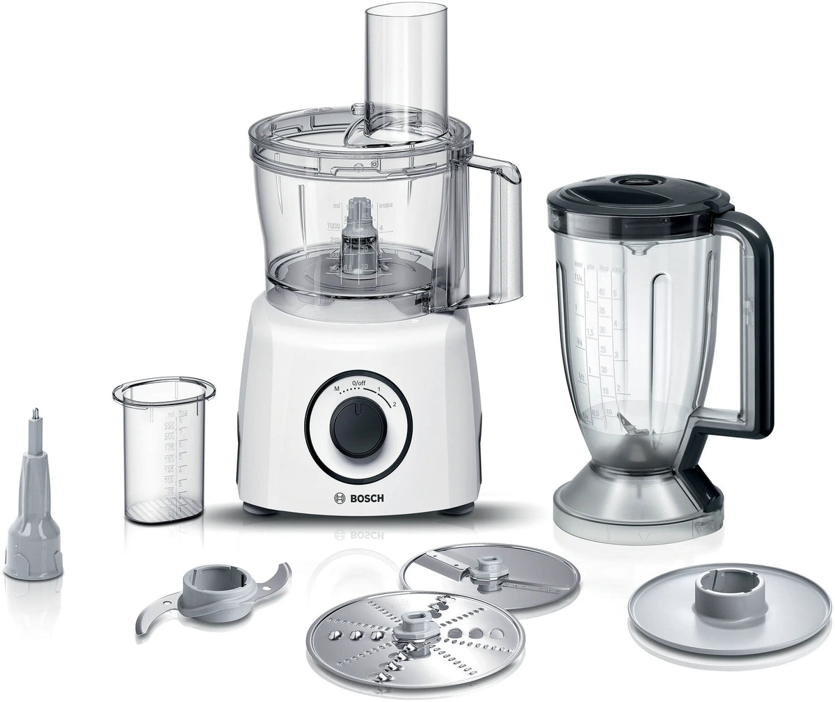 Bosch Mcm3230w Multitalent 3 Food Processor, Power 800 W, Volume 2.3 L, White