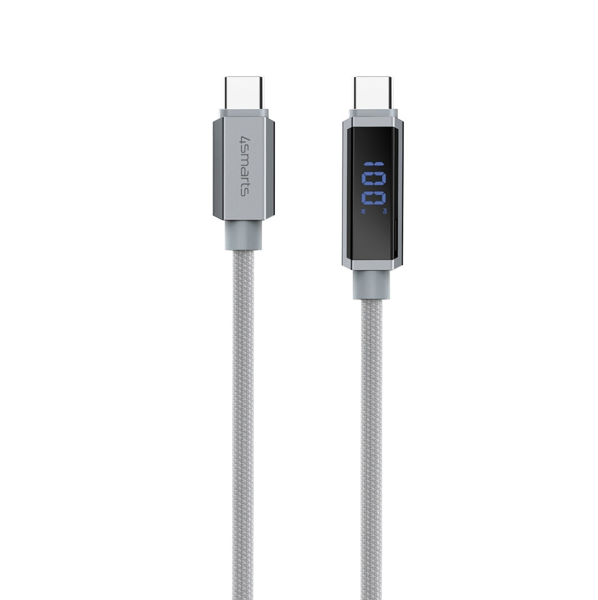 4smarts Usb-C Cable Digitcord 100w 1.5m. Grau