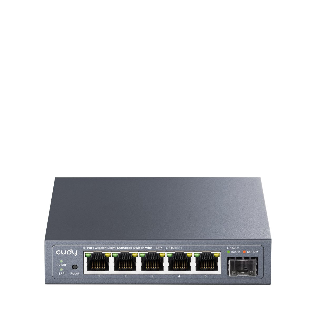 Gs105es1 5-Port Gigabit Switch Light Managed Con 1 Sfp