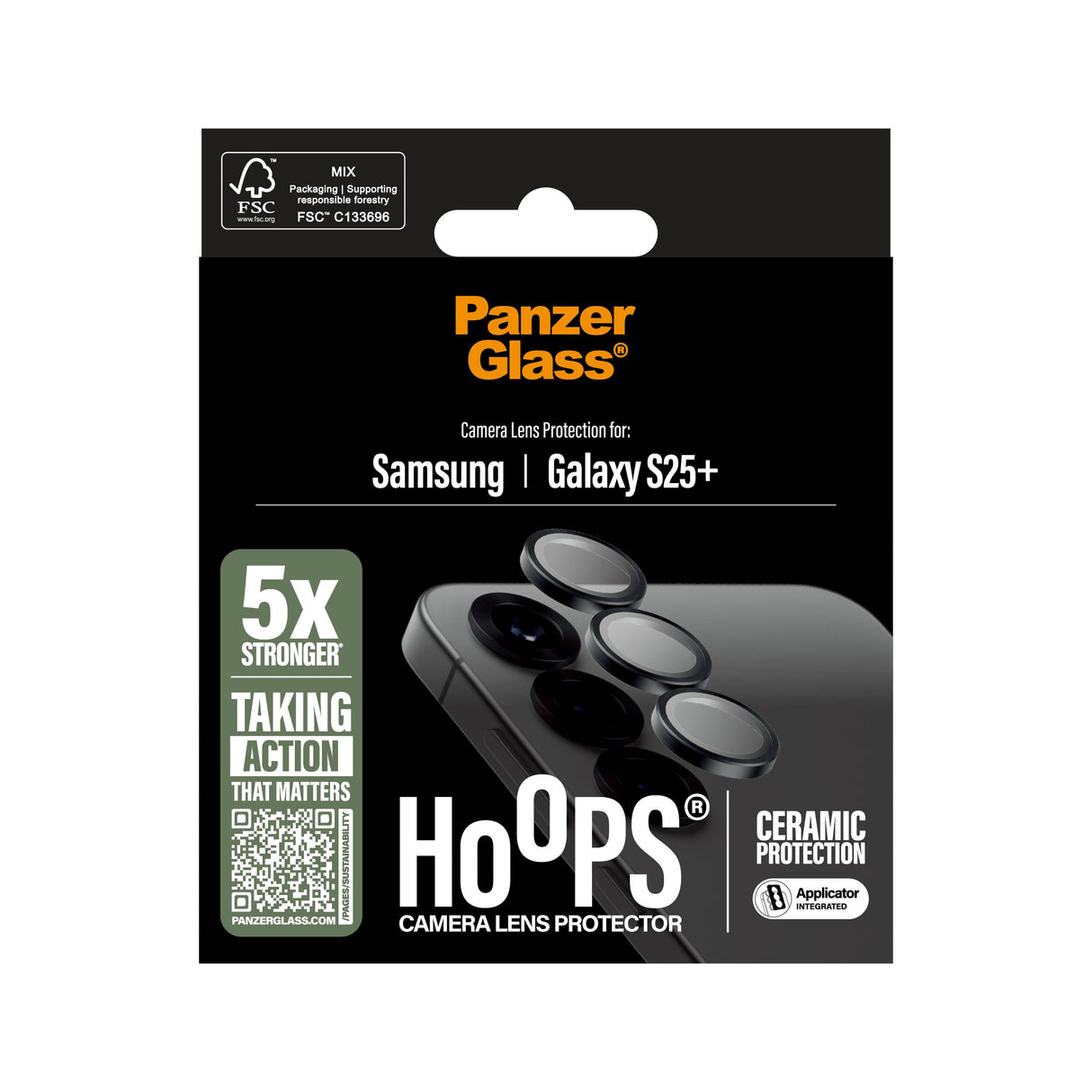 EAN 5715685017094 - PanzerGlass ® Hoops® Ceramic Camera Lens Protector Samsung Galaxy S25+ Protector de pantalla 1 pieza(s) imagen 3