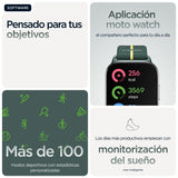 EAN 0840023294563 - Motorola moto watch fit 4,83 cm (1.9") OLED 44.5 mm Digital Pantalla táctil Verde, Gris GPS (satélite) imagen 10