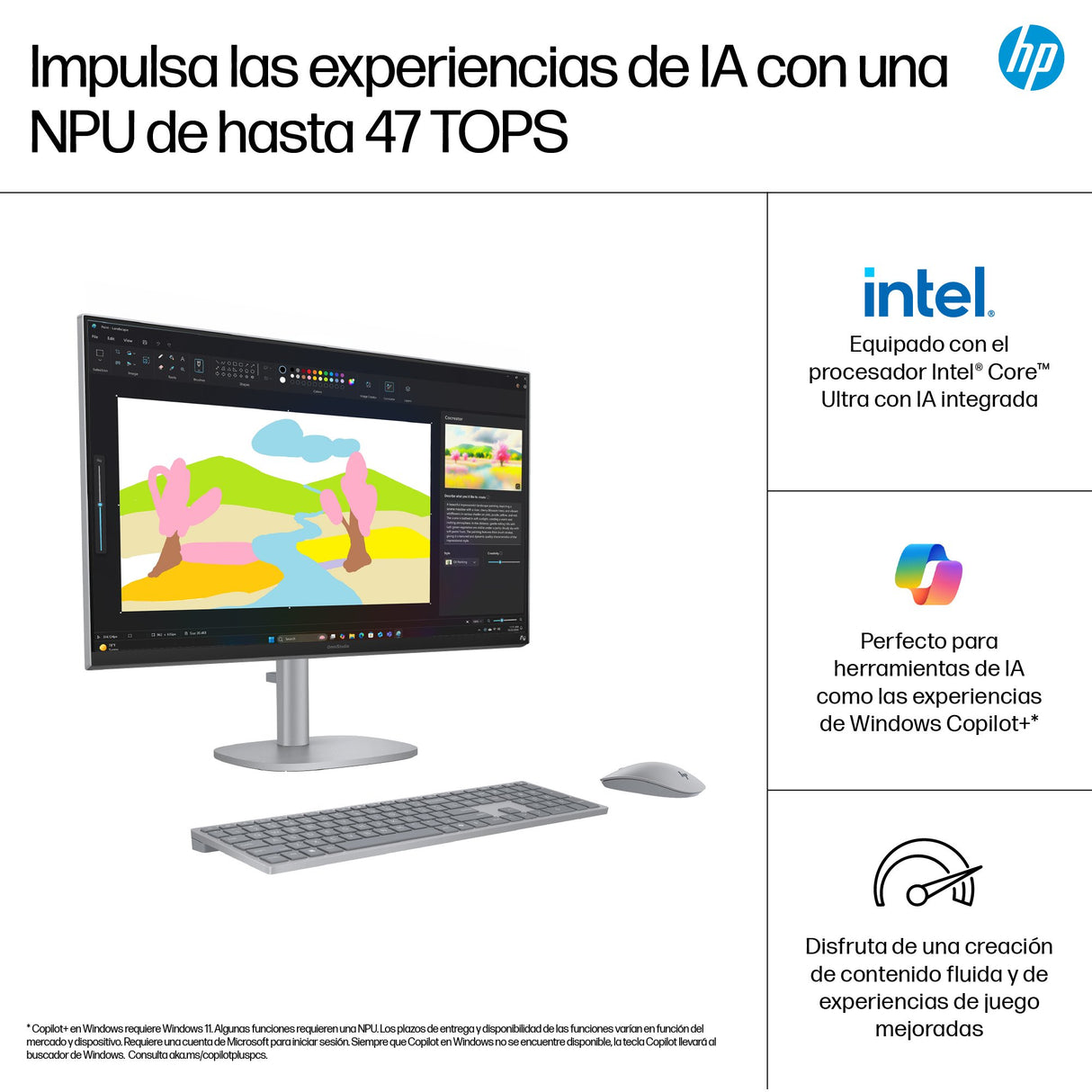 EAN 199896764919 - HP OmniStudio X All-in-One Desktop Next Gen AI 27-cs1005ns PC Copilot+ PC Intel Core Ultra 5 226V 68,6 cm  imagen 8