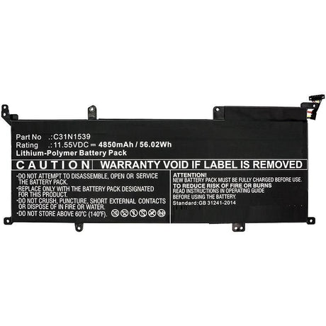 EAN 5704174371281 - CoreParts MBXAS-BA0246 refacción para laptop Batería imagen 1