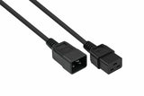 Kabelmeister Cable Alargador Iec C20 An C19 Negro. 1 M