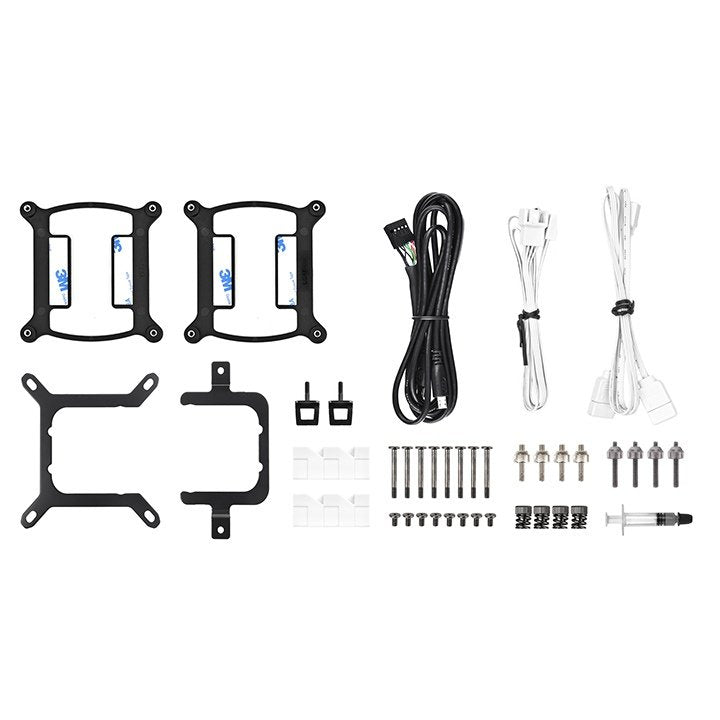 Thermaltake Th280 V2 Ultra Argb Sync All-In-One Liquid Cooler Snow Edition, Refrigeración Por Agua Blanco