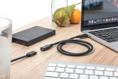 EAN 4016032455301 - Digitus AK-300210-015-S cable USB USB 2.0 1,5 m USB C Negro imagen 2