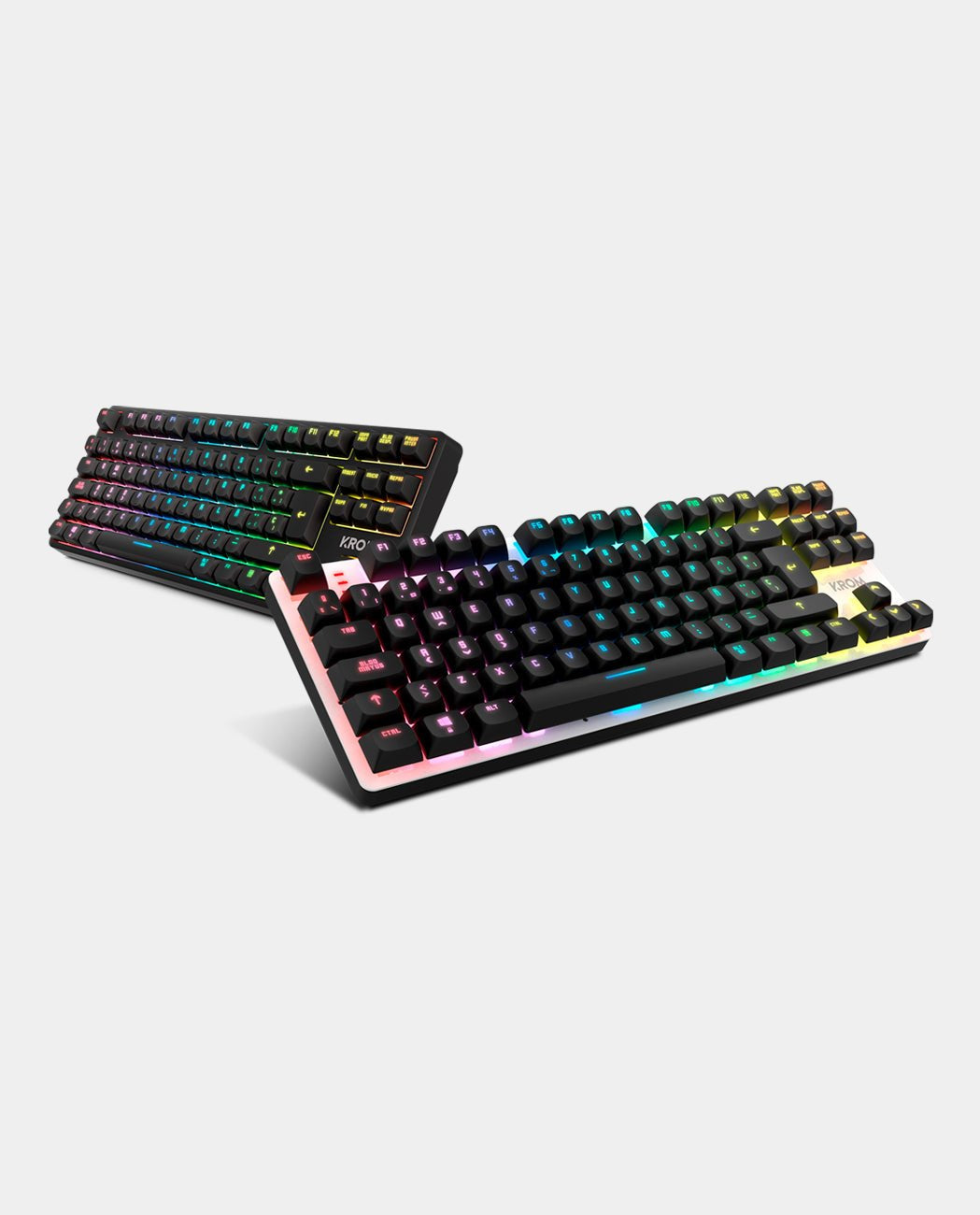 EAN 8436587975165 - Krom NXKROMKERNELPROSP teclado Juego USB + RF Wireless + Bluetooth QWERTY Español Negro, Blanco imagen 4