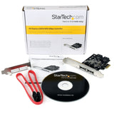 Tarjeta Startech Pexesat322i Pcie X1 Con 2 Puertos Esata